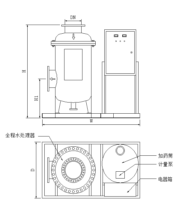 Physical and chemical integrated water processor